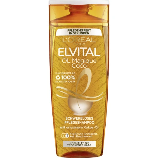 L'Oreal Elvital Öl Magique Coco Schwereloses Pflegeshampoo 300ML 1 L'Oreal Elvital Öl Magique Coco Schwereloses Pflegeshampoo 300ML